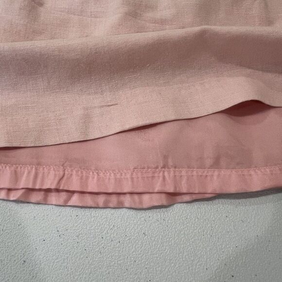 Old Navy Pink Toddler Linen Sleeveless Dress Size 3t Long Length - Picture 6 of 6